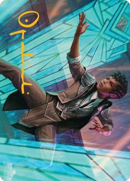 Image for Dapper Shieldmate Art Card (Gold-Stamped Signature) (2) [Streets of New Capenna] - Magic: The Gathering