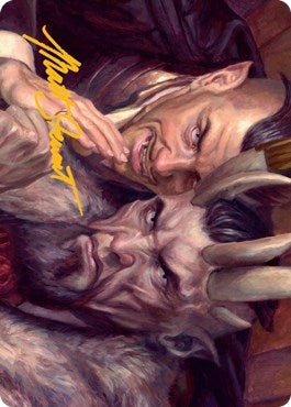 Image for A Little Chat Art Card (Gold-Stamped Signature) (12) [Streets of New Capenna] - Magic: The Gathering