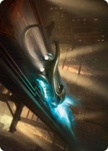 Image for Run Out of Town Art Card (13) [Streets of New Capenna] - Magic: The Gathering