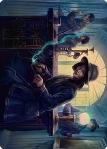 Image for Wiretapping Art Card (15) [Streets of New Capenna] - Magic: The Gathering