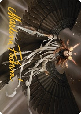 Image for Angel of Suffering Art Card (Gold-Stamped Signature) (16) [Streets of New Capenna] - Magic: The Gathering
