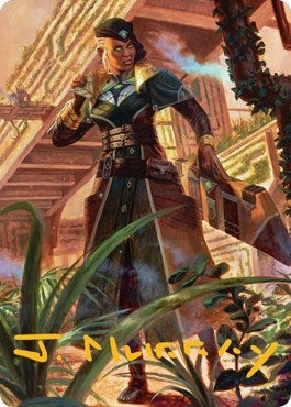 Image for Vivien on the Hunt Art Card (Gold-Stamped Signature) (22) [Streets of New Capenna] - Magic: The Gathering