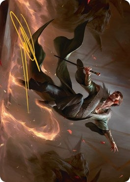 Image for Fleetfoot Dancer Art Card (Gold-Stamped Signature) (26) [Streets of New Capenna] - Magic: The Gathering