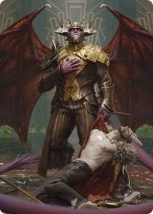 Image for Ob Nixilis, the Adversary Art Card (31/81) (31) [Streets of New Capenna] - Magic: The Gathering