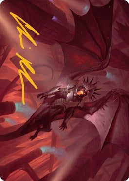 Image for Ziatora, the Incinerator Art Card (Gold-Stamped Signature) (33) [Streets of New Capenna] - Magic: The Gathering