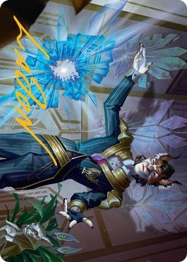 Image for Kros, Defense Contractor Art Card (Gold-Stamped Signature) (44) [Streets of New Capenna] - Magic: The Gathering