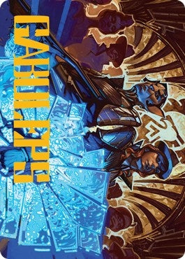 Image for Contractual Safeguard Art Card (Gold-Stamped Signature) (50) [Streets of New Capenna] - Magic: The Gathering