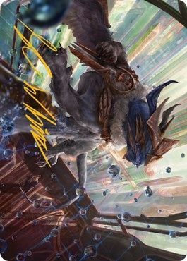 Image for Change of Plans Art Card (Gold-Stamped Signature) (52) [Streets of New Capenna] - Magic: The Gathering