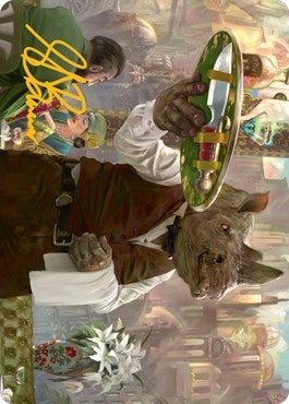 Image for Killer Service Art Card (Gold-Stamped Signature) (62) [Streets of New Capenna] - Magic: The Gathering