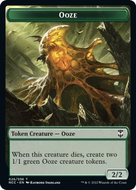 Image for Ooze (026) // Treasure (015) Double-Sided Token (26 // 15) [Streets of New Capenna] - Magic: The Gathering