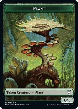 Image for Plant // Treasure (015) Double-Sided Token (27 // 15) [Streets of New Capenna] - Magic: The Gathering