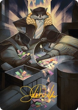 Image for Masked Bandits Art Card (Gold-Stamped Signature) (69) [Streets of New Capenna] - Magic: The Gathering