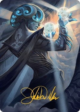 Image for Queza, Augur of Agonies Art Card (Gold-Stamped Signature) (75) [Streets of New Capenna] - Magic: The Gathering