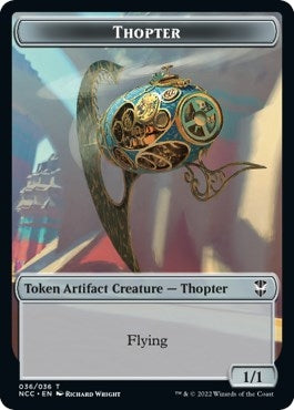 Image for Thopter // Treasure (013) Double-Sided Token (36 // 13) [Streets of New Capenna] - Magic: The Gathering
