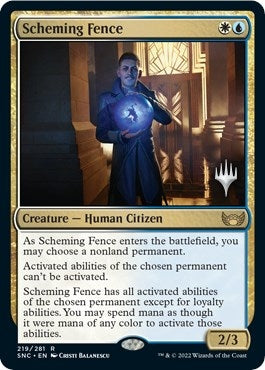Image for Scheming Fence (219) [Streets of New Capenna] - Magic: The Gathering