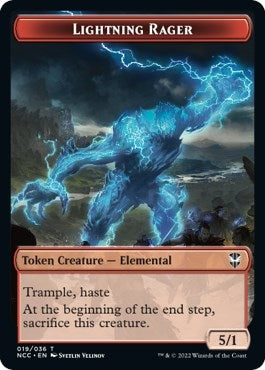 Image for Lightning Rager // Rogue Double-Sided Token (19 // 7) [Streets of New Capenna] - Magic: The Gathering
