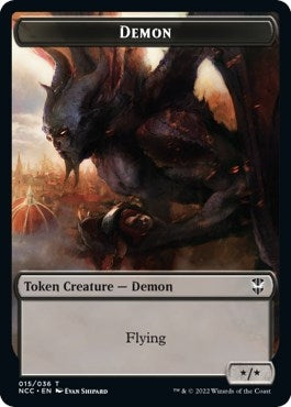 Image for Demon // Copy Double-Sided Token (15 // 1) [Streets of New Capenna] - Magic: The Gathering