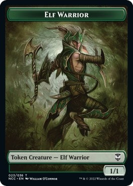Image for Elf Warrior // Wurm Double-Sided Token (23 // 31) [Streets of New Capenna] - Magic: The Gathering