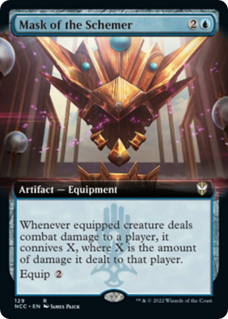 Image for Mask of the Schemer (Extended Art) (129) [Streets of New Capenna] - Magic: The Gathering