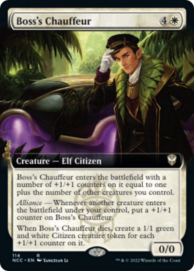 Image for Boss's Chauffeur (Extended Art) (114) [Streets of New Capenna] - Magic: The Gathering