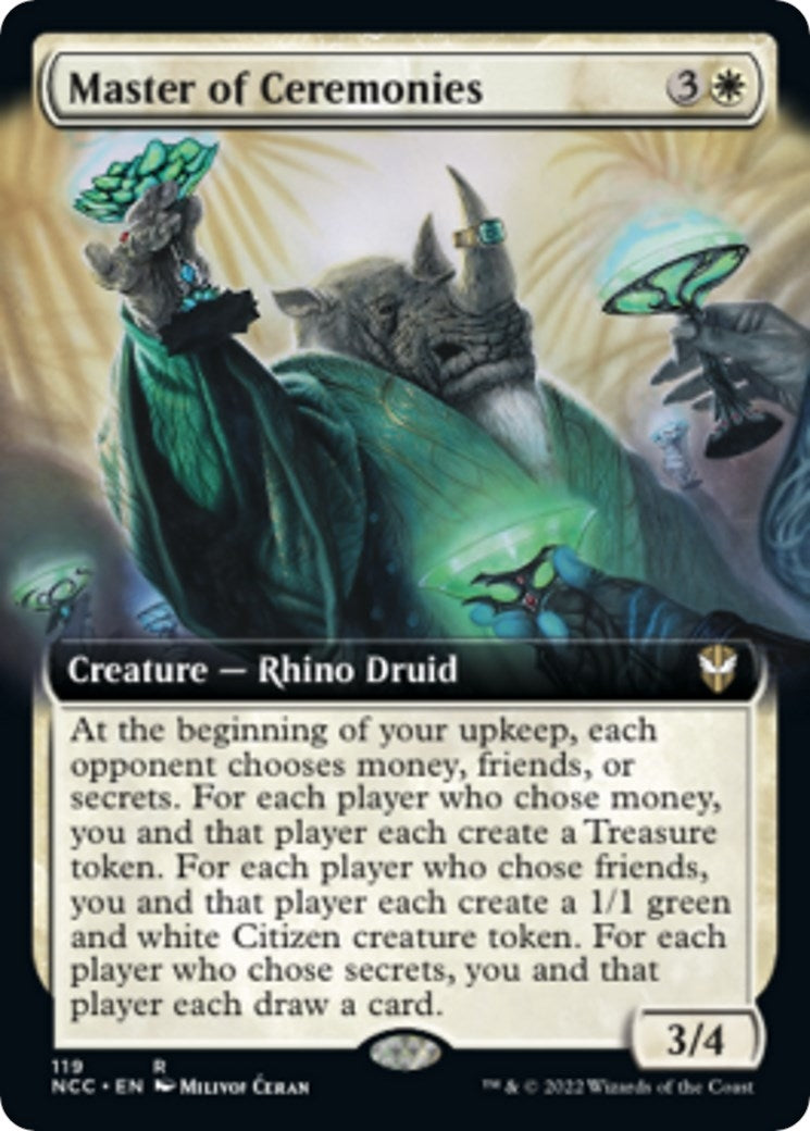 Image for Master of Ceremonies (Extended Art) (119) [Streets of New Capenna] - Magic: The Gathering