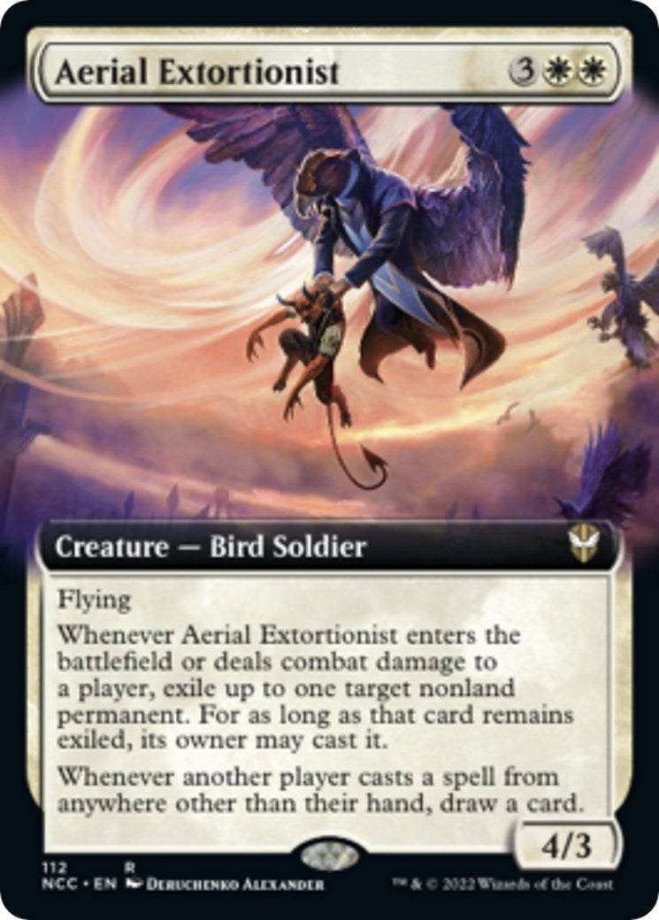Image for Aerial Extortionist (Extended Art) (112) [Streets of New Capenna] - Magic: The Gathering