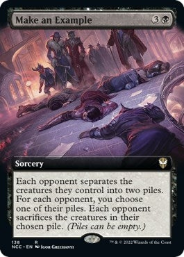 Image for Make an Example (Extended Art) (138) [Streets of New Capenna] - Magic: The Gathering