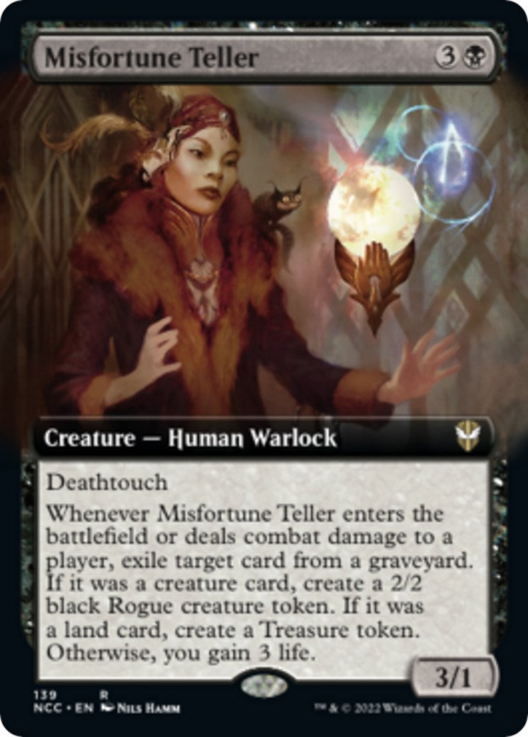 Image for Misfortune Teller (Extended Art) (139) [Streets of New Capenna] - Magic: The Gathering