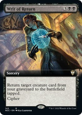Image for Writ of Return (Extended Art) (143) [Streets of New Capenna] - Magic: The Gathering