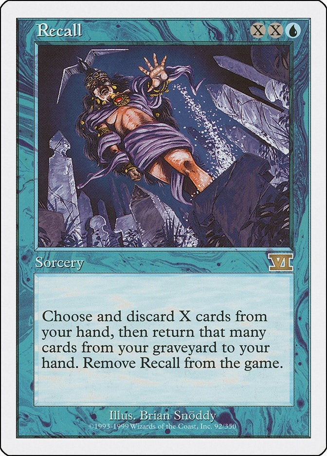 Image for Recall (92) [Classic Sixth Edition] - Magic: The Gathering