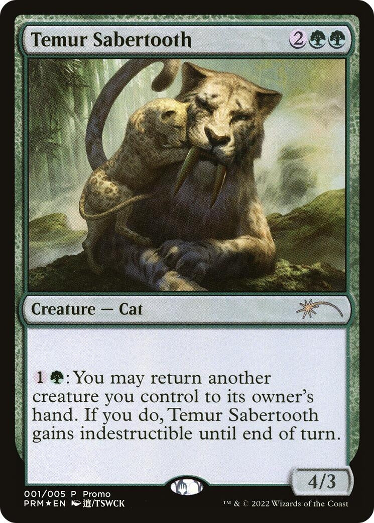 Image for Temur Sabertooth (1) [Unique and Miscellaneous Promos] - Magic: The Gathering