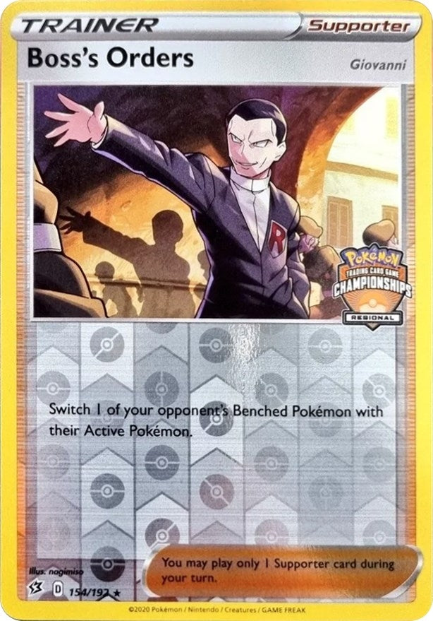 Image for Boss's Orders - 154/192 (Regional Championships) (154/192) [League & Championship Cards] - Pokemon