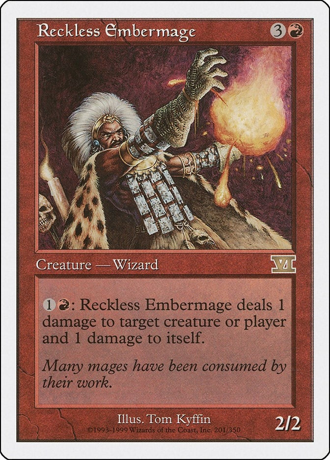Image for Reckless Embermage (201) [Classic Sixth Edition] - Magic: The Gathering