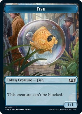 Image for Fish // Citizen Double-Sided Token (4 // 12) [Streets of New Capenna] - Magic: The Gathering