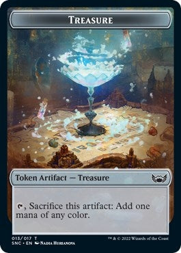 Image for Treasure (013) // Citizen Double-Sided Token (13 // 12) [Streets of New Capenna] - Magic: The Gathering