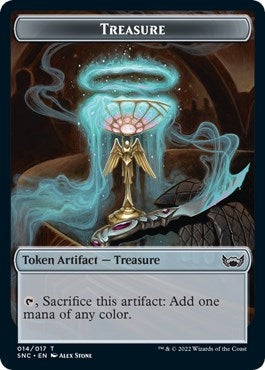 Image for Treasure (014) // Rogue Double-Sided Token (14 // 7) [Streets of New Capenna] - Magic: The Gathering