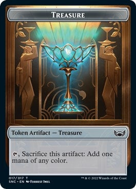 Image for Treasure (017) // Copy Double-Sided Token (17 // 1) [Streets of New Capenna] - Magic: The Gathering