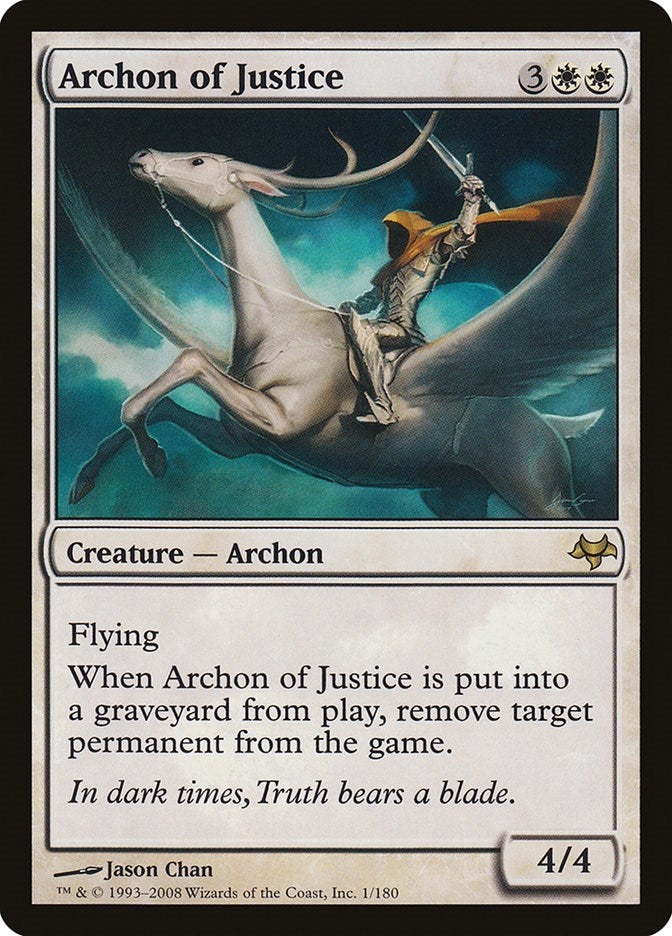 Image for Archon of Justice (1) [Eventide] - Magic: The Gathering