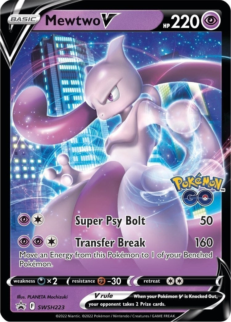 Image for Mewtwo V - SWSH223 (SWSH223) [SWSH: Sword & Shield Promo Cards] - Pokemon