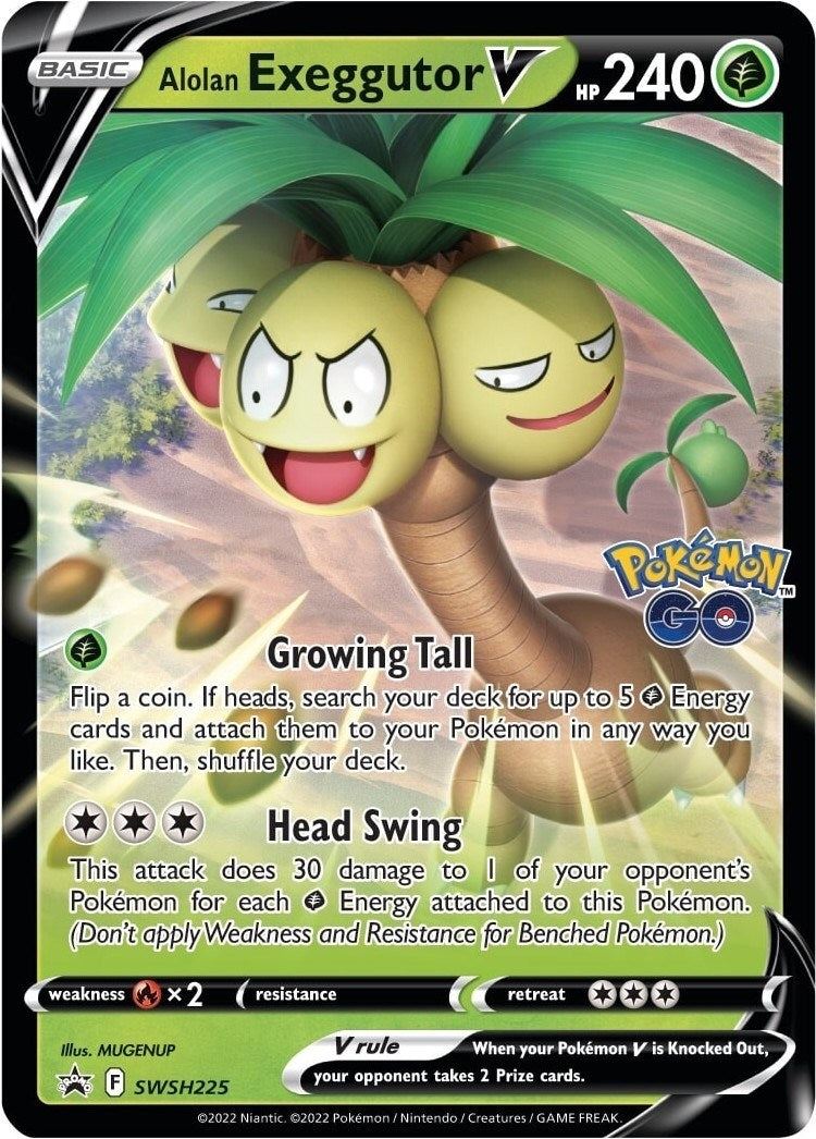 Image for Alolan Exeggutor V - SWSH225 (SWSH225) [SWSH: Sword & Shield Promo Cards] - Pokemon