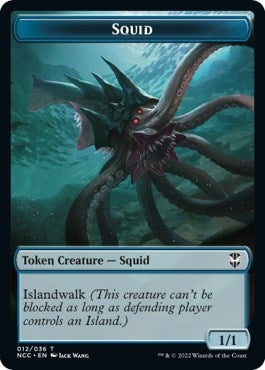 Image for Squid // The Monarch Double-Sided Token (12 // 13) [Streets of New Capenna] - Magic: The Gathering