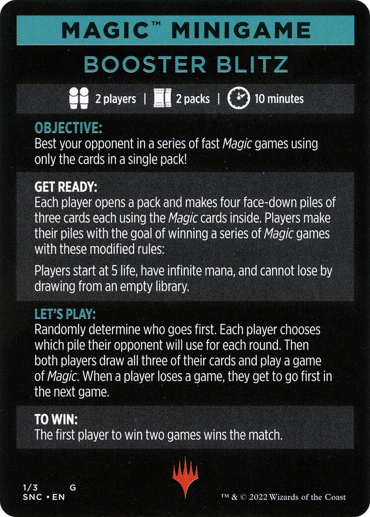 Image for Magic Minigame: Booster Blitz (1) [Streets of New Capenna] - Magic: The Gathering