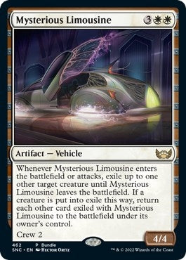 Image for Mysterious Limousine (SNC Bundle) (462) [Unique and Miscellaneous Promos] - Magic: The Gathering