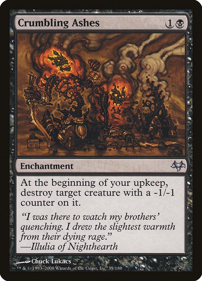 Image for Crumbling Ashes (35) [Eventide] - Magic: The Gathering
