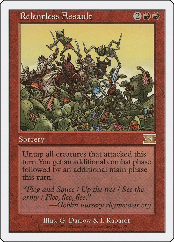 Image for Relentless Assault (202) [Classic Sixth Edition] - Magic: The Gathering