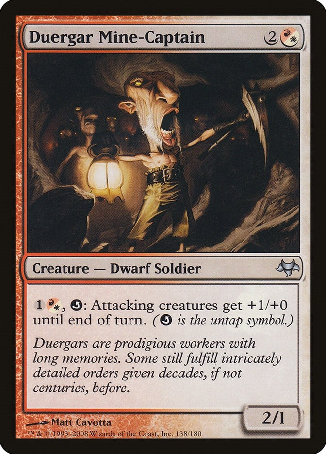 Image for Duergar Mine-Captain (138) [Eventide] - Magic: The Gathering