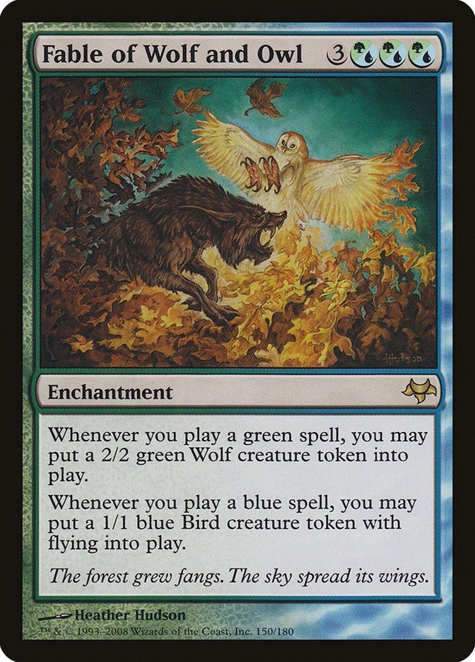 Image for Fable of Wolf and Owl (150) [Eventide] - Magic: The Gathering
