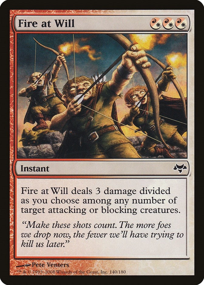 Image for Fire at Will (140) [Eventide] - Magic: The Gathering