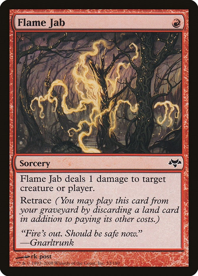 Image for Flame Jab (53) [Eventide] - Magic: The Gathering