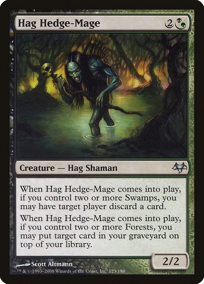Image for Hag Hedge-Mage (123) [Eventide] - Magic: The Gathering